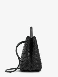 Bottega Veneta Women Andiamo Small Leather Crossbody Bag With Intrecciato Motif
