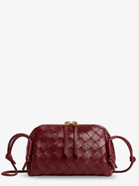 BOTTEGA VENETA Bottega Veneta Women Concert Pouch Leather Shoulder Bag With Intrecciato Pattern