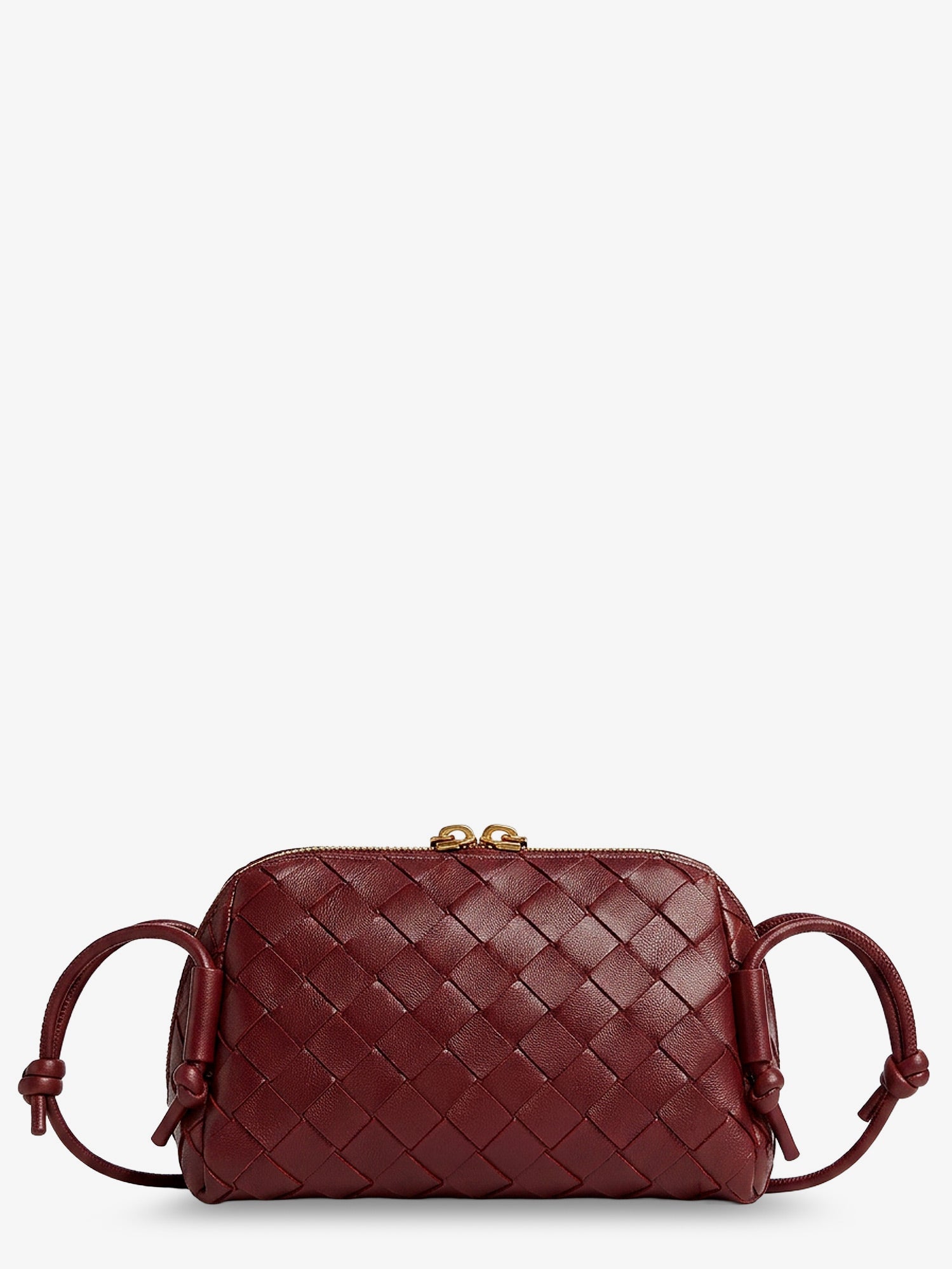 BOTTEGA VENETA Bottega Veneta Women Concert Pouch Leather Shoulder Bag With Intrecciato Pattern