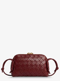 BOTTEGA VENETA Bottega Veneta Women Concert Pouch Leather Shoulder Bag With Intrecciato Pattern