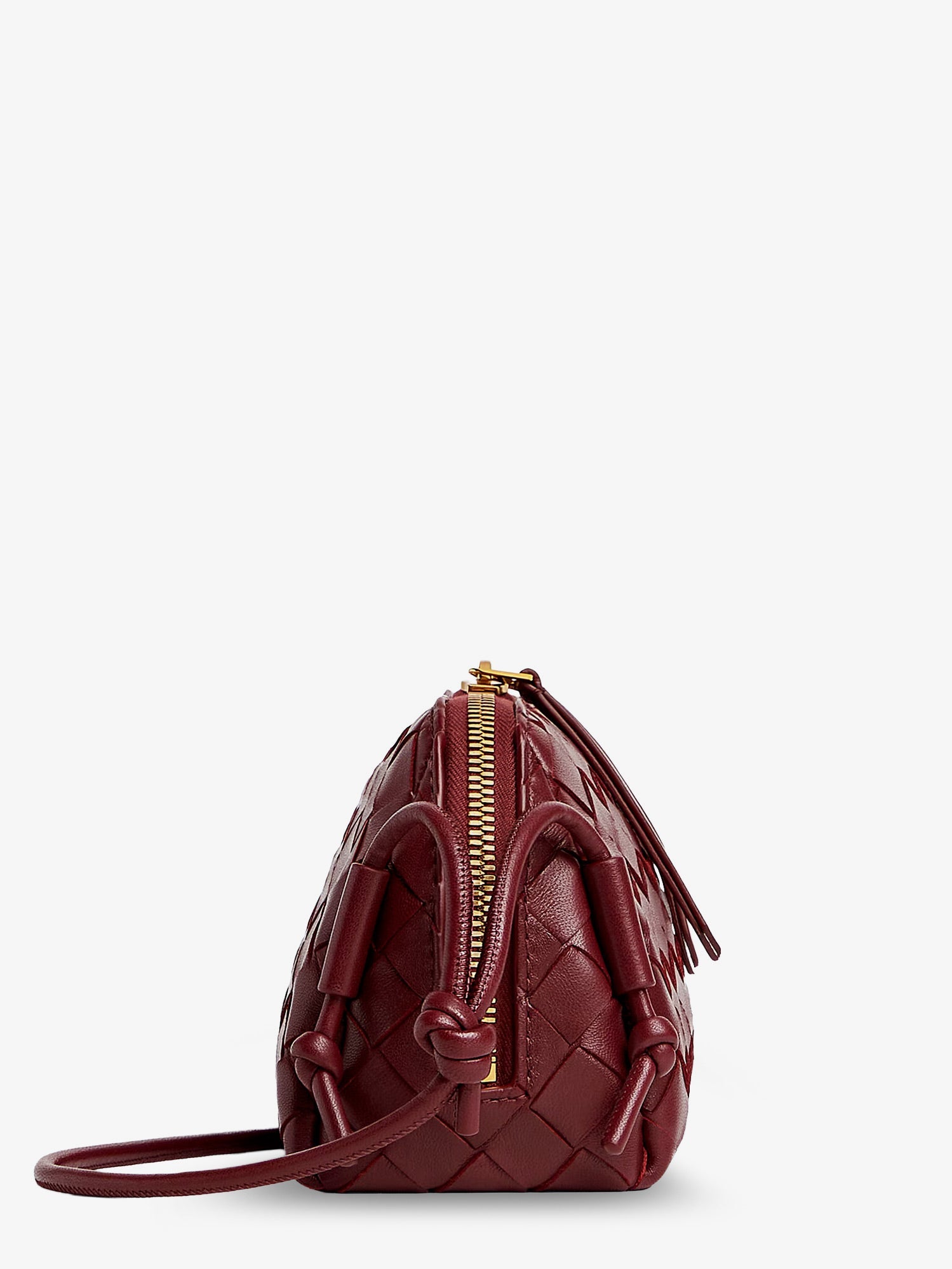 BOTTEGA VENETA Bottega Veneta Women Concert Pouch Leather Shoulder Bag With Intrecciato Pattern