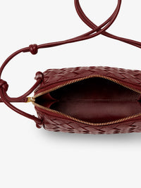 BOTTEGA VENETA Bottega Veneta Women Concert Pouch Leather Shoulder Bag With Intrecciato Pattern