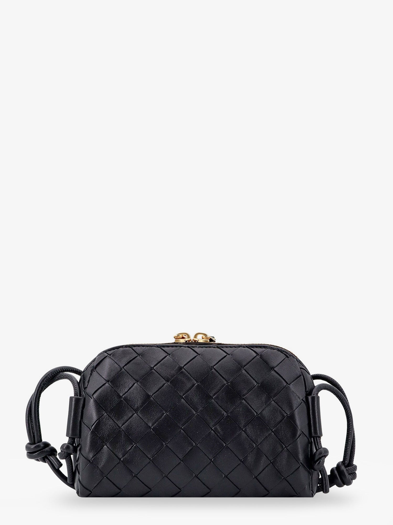 BOTTEGA VENETA Bottega Veneta Women Concert Pouch Leather Crossbody Bag With Intrecciato Motif