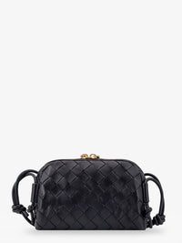 BOTTEGA VENETA Bottega Veneta Women Concert Pouch Leather Crossbody Bag With Intrecciato Motif