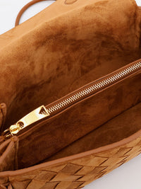 Bottega Veneta Women Notturno Suede Pouch