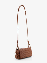 Bottega Veneta Women Notturno Clutch Bag With Leather Shoulder Strap