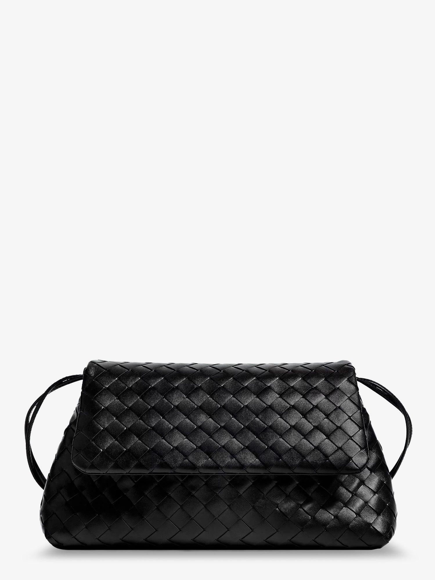 Bottega Veneta Women Leather Shoulder Bag With Intrecciato Pattern