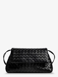 Bottega Veneta Women Leather Shoulder Bag With Intrecciato Pattern