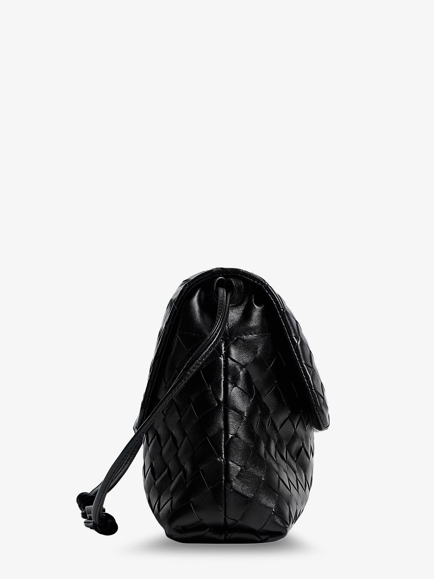 Bottega Veneta Women Leather Shoulder Bag With Intrecciato Pattern