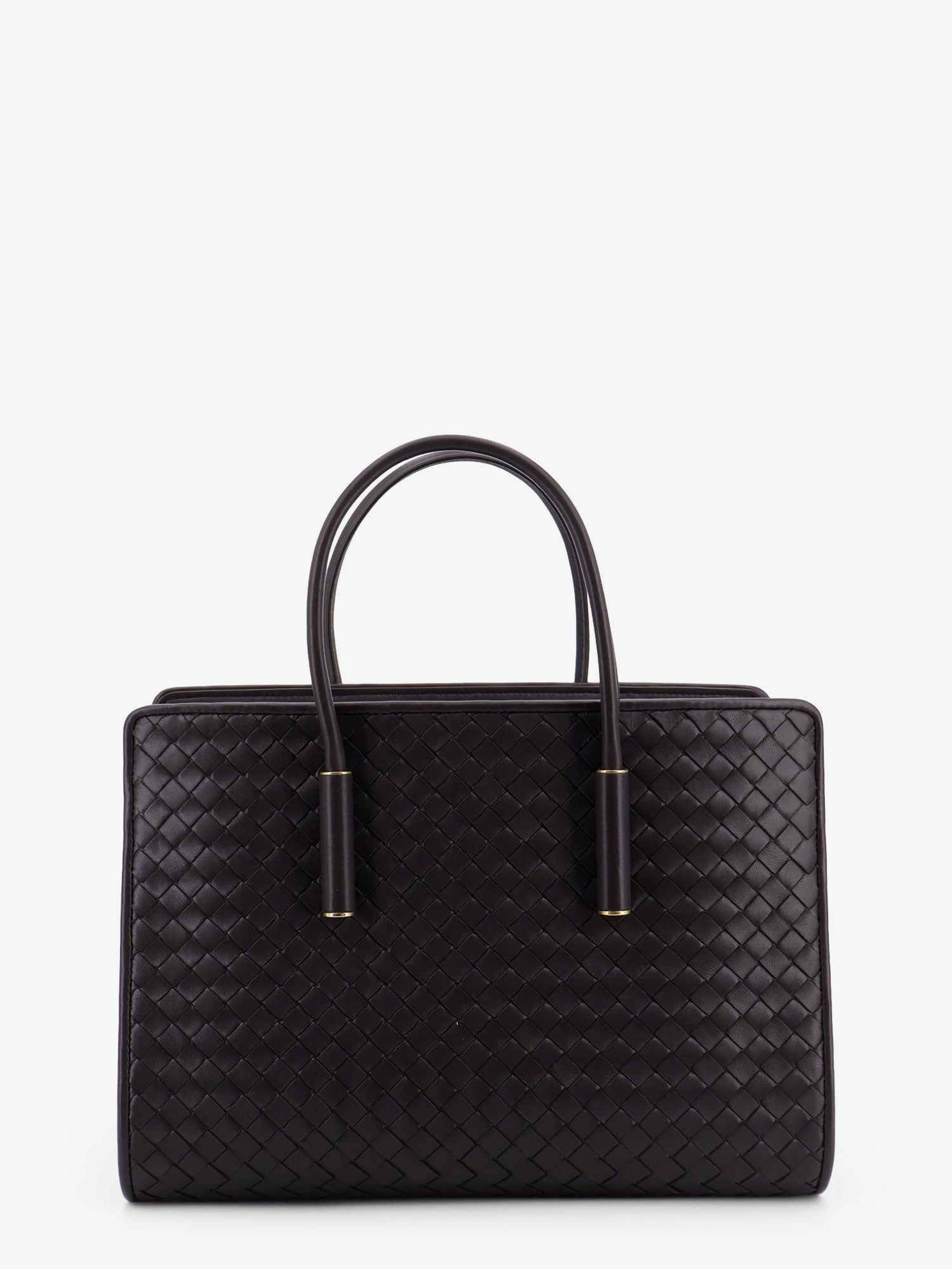 Bottega Veneta Women Barbara Leather Handbag With Intrecciato Motif