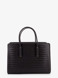 Bottega Veneta Women Barbara Leather Handbag With Intrecciato Motif