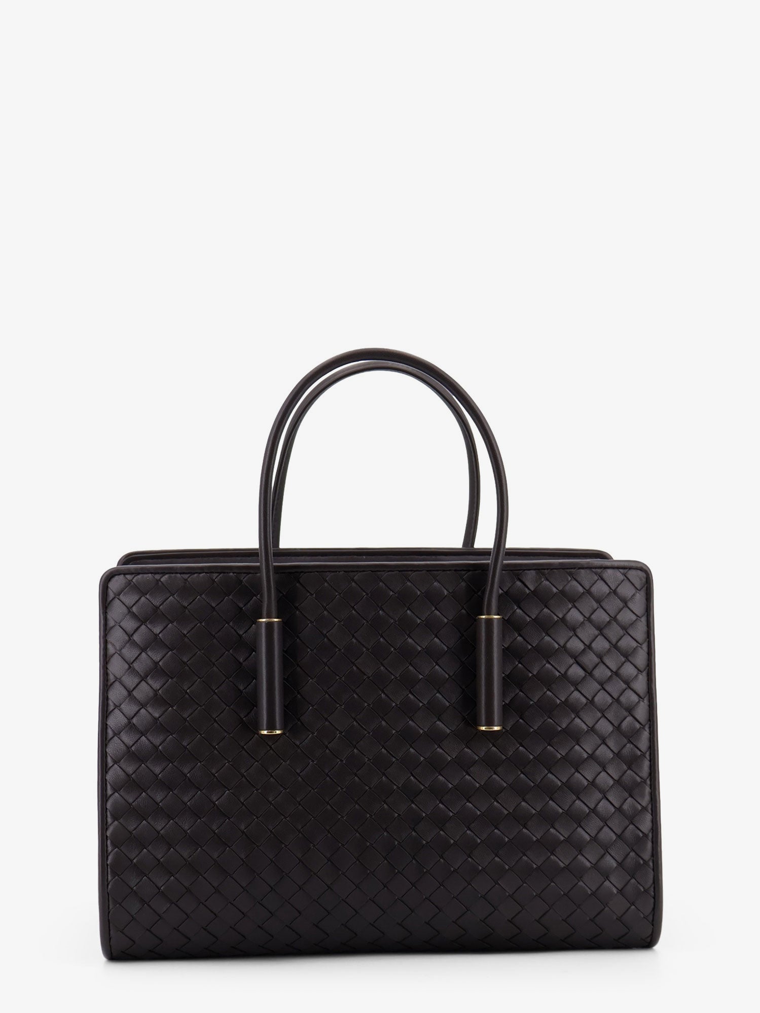 Bottega Veneta Women Barbara Leather Handbag With Intrecciato Motif