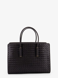 Bottega Veneta Women Barbara Leather Handbag With Intrecciato Motif