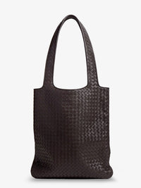 Bottega Veneta Men Veneto Leather Shoulder Bag With Intrecciato Motif