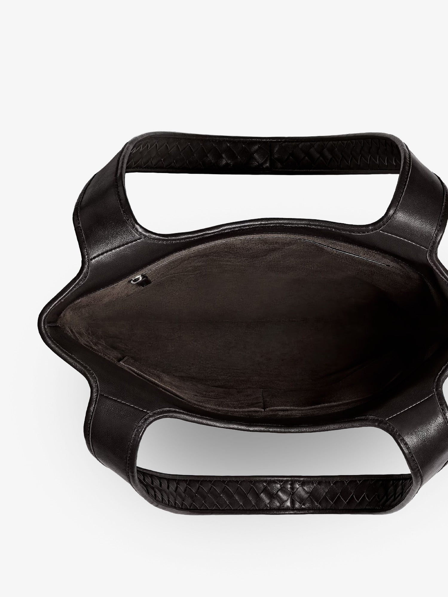 Bottega Veneta Men Veneto Leather Shoulder Bag With Intrecciato Motif