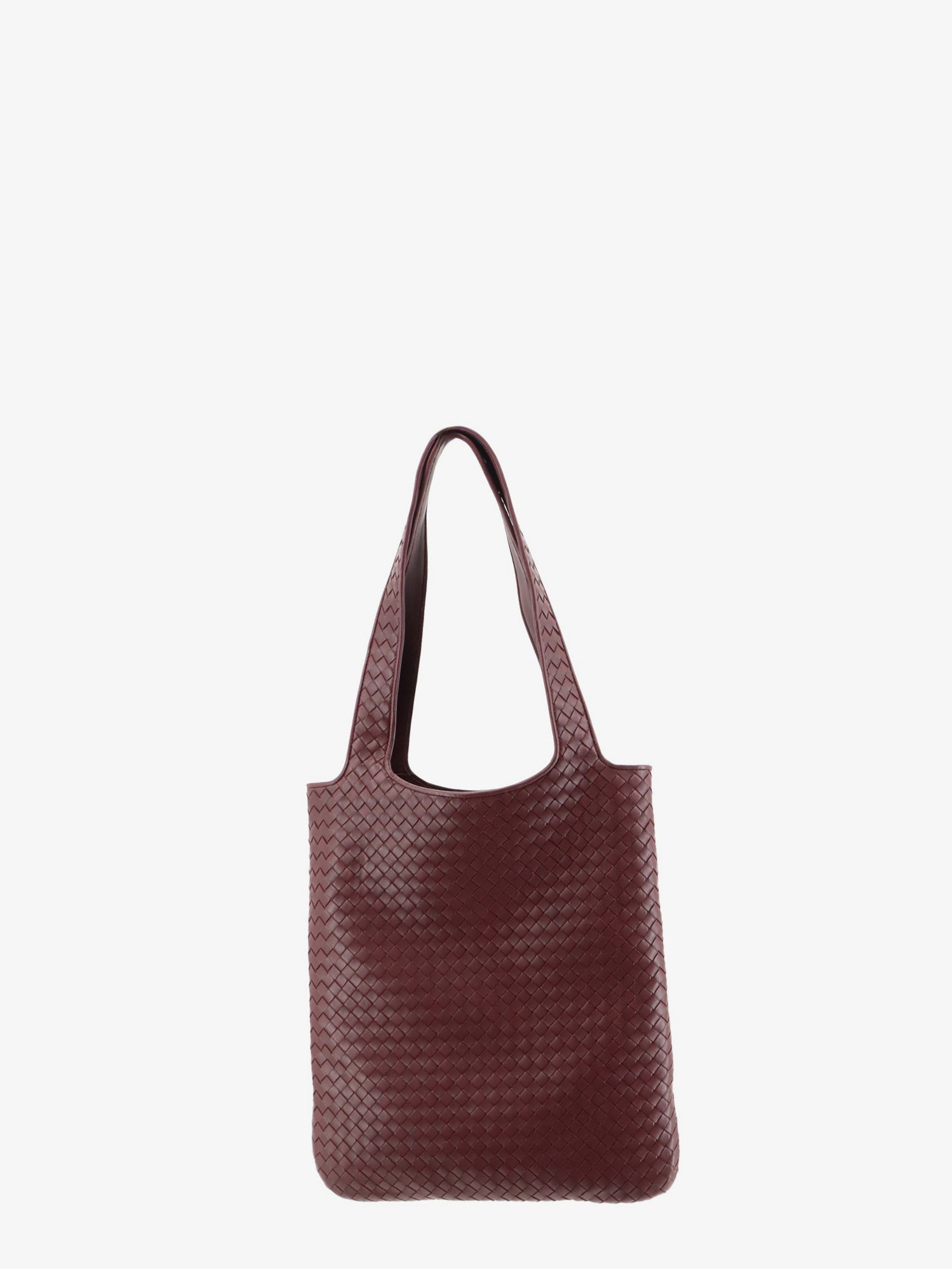Bottega Veneta Men Veneto Leather Shoulder Bag With Intrecciato Motif
