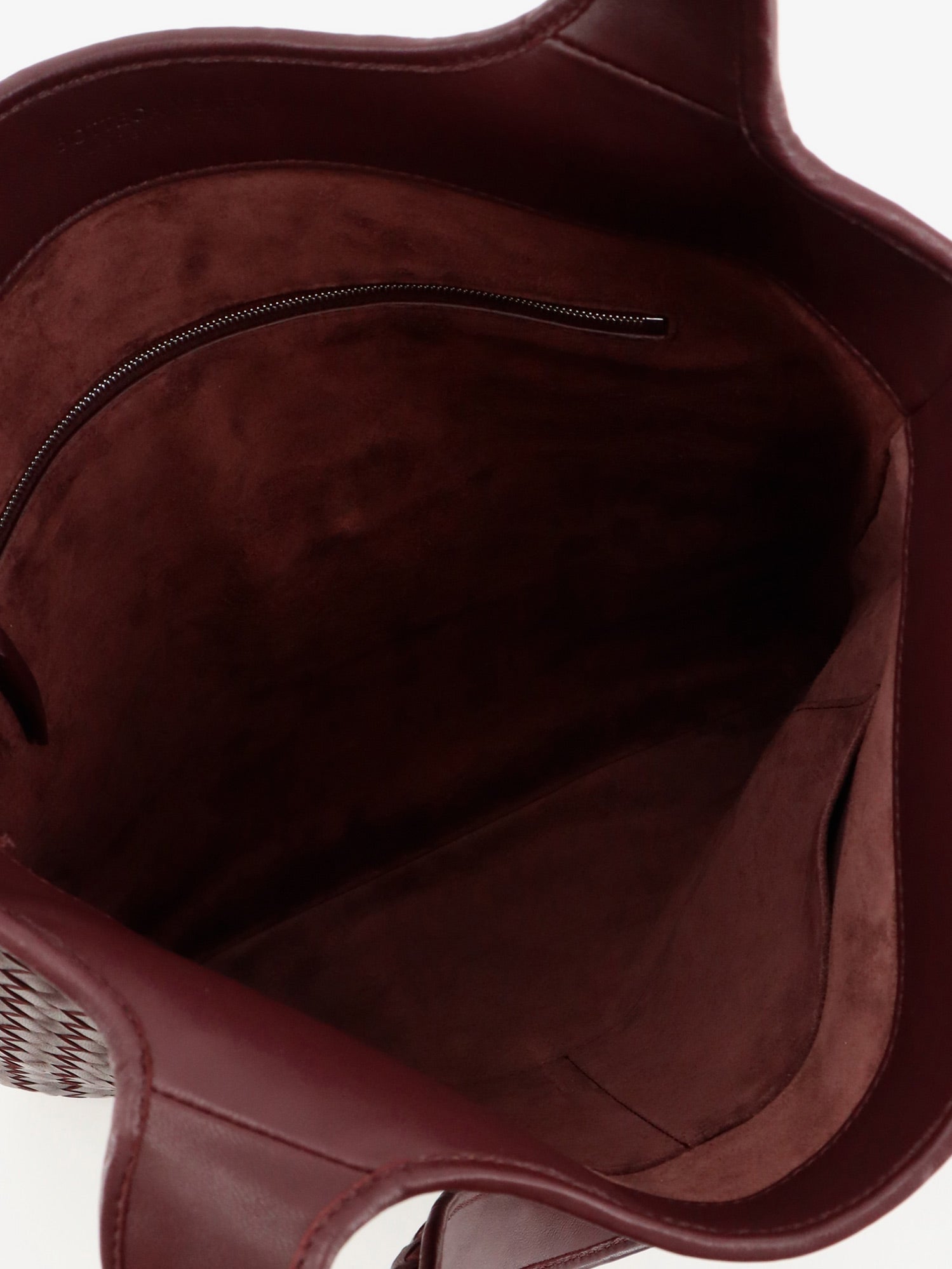 Bottega Veneta Men Veneto Leather Shoulder Bag With Intrecciato Motif