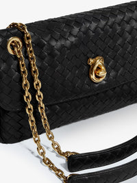 Bottega Veneta Women Madison Leather Shoulder Bag With Knot Detail