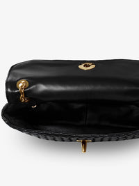 Bottega Veneta Women Madison Leather Shoulder Bag With Knot Detail