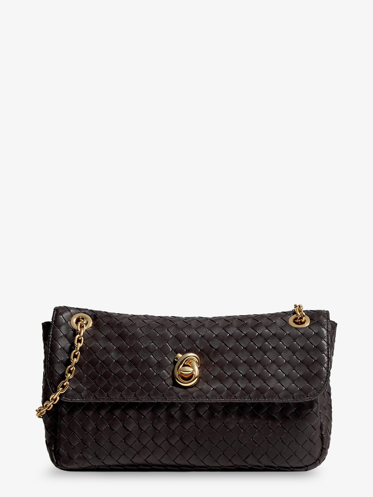 Bottega Veneta Women Madison Leather Shoulder Bag With Knot Detail