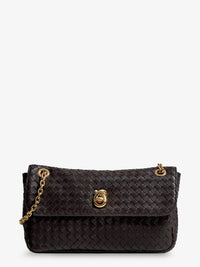 Bottega Veneta Women Madison Leather Shoulder Bag With Knot Detail