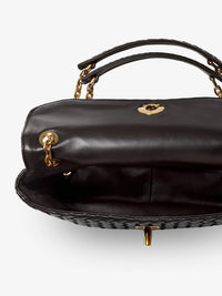 Bottega Veneta Women Madison Leather Shoulder Bag With Knot Detail