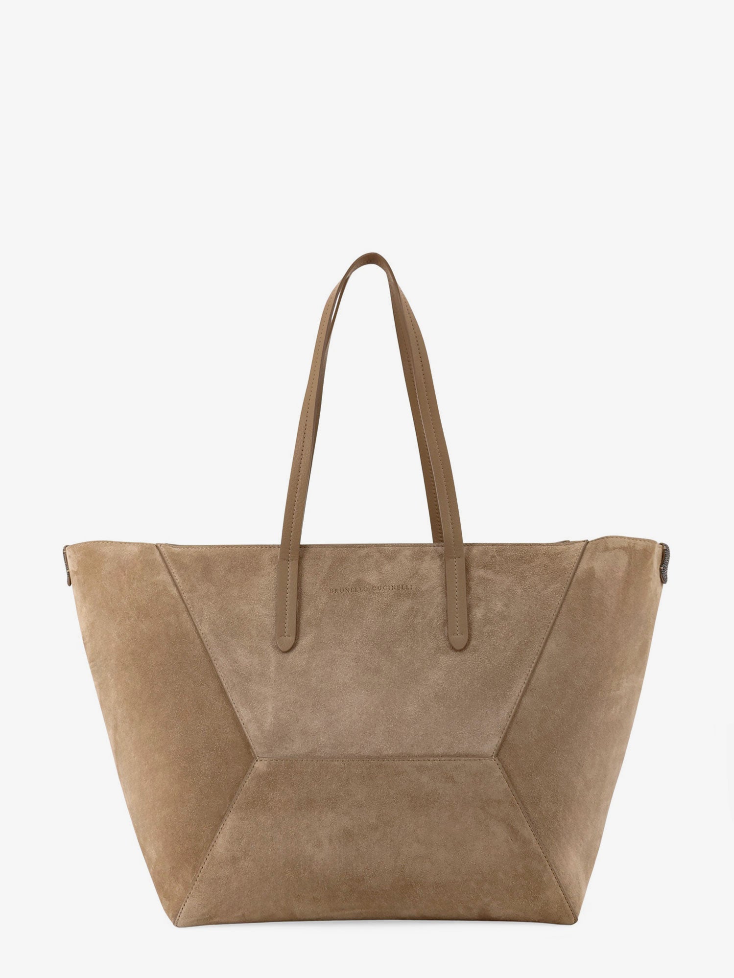 BRUNELLO CUCINELLI Brunello Cucinelli Women Bc Duo Suede Shoulder Bag With Engraved Logo