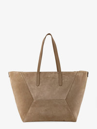 BRUNELLO CUCINELLI Brunello Cucinelli Women Bc Duo Suede Shoulder Bag With Engraved Logo