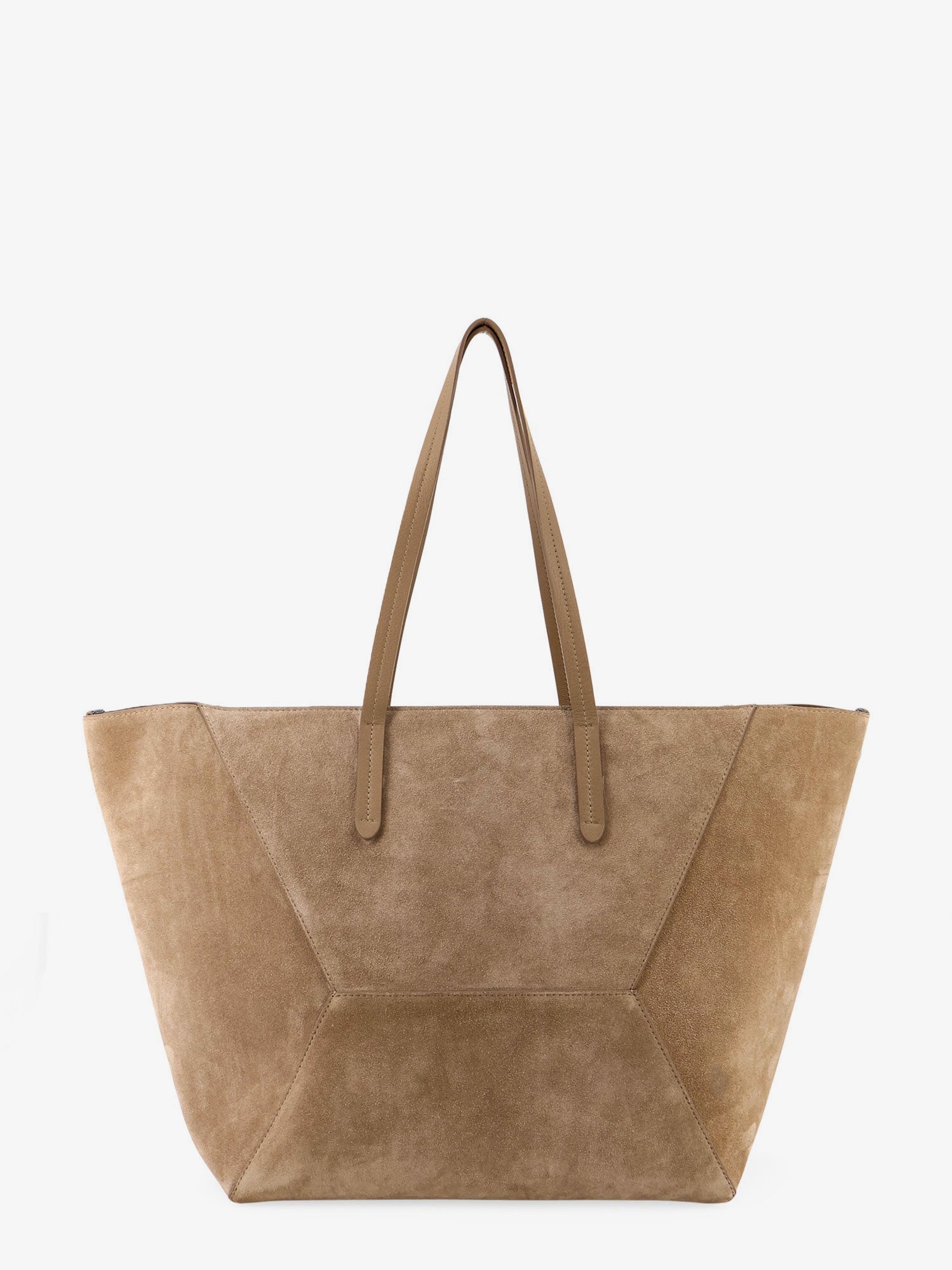 BRUNELLO CUCINELLI Brunello Cucinelli Women Bc Duo Suede Shoulder Bag With Engraved Logo