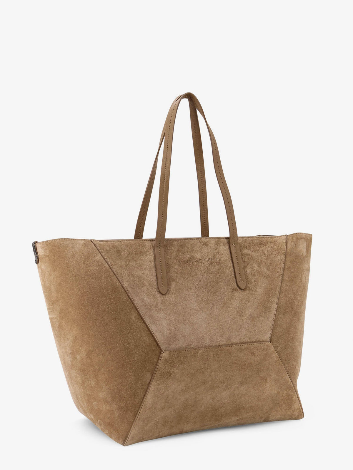 BRUNELLO CUCINELLI Brunello Cucinelli Women Bc Duo Suede Shoulder Bag With Engraved Logo