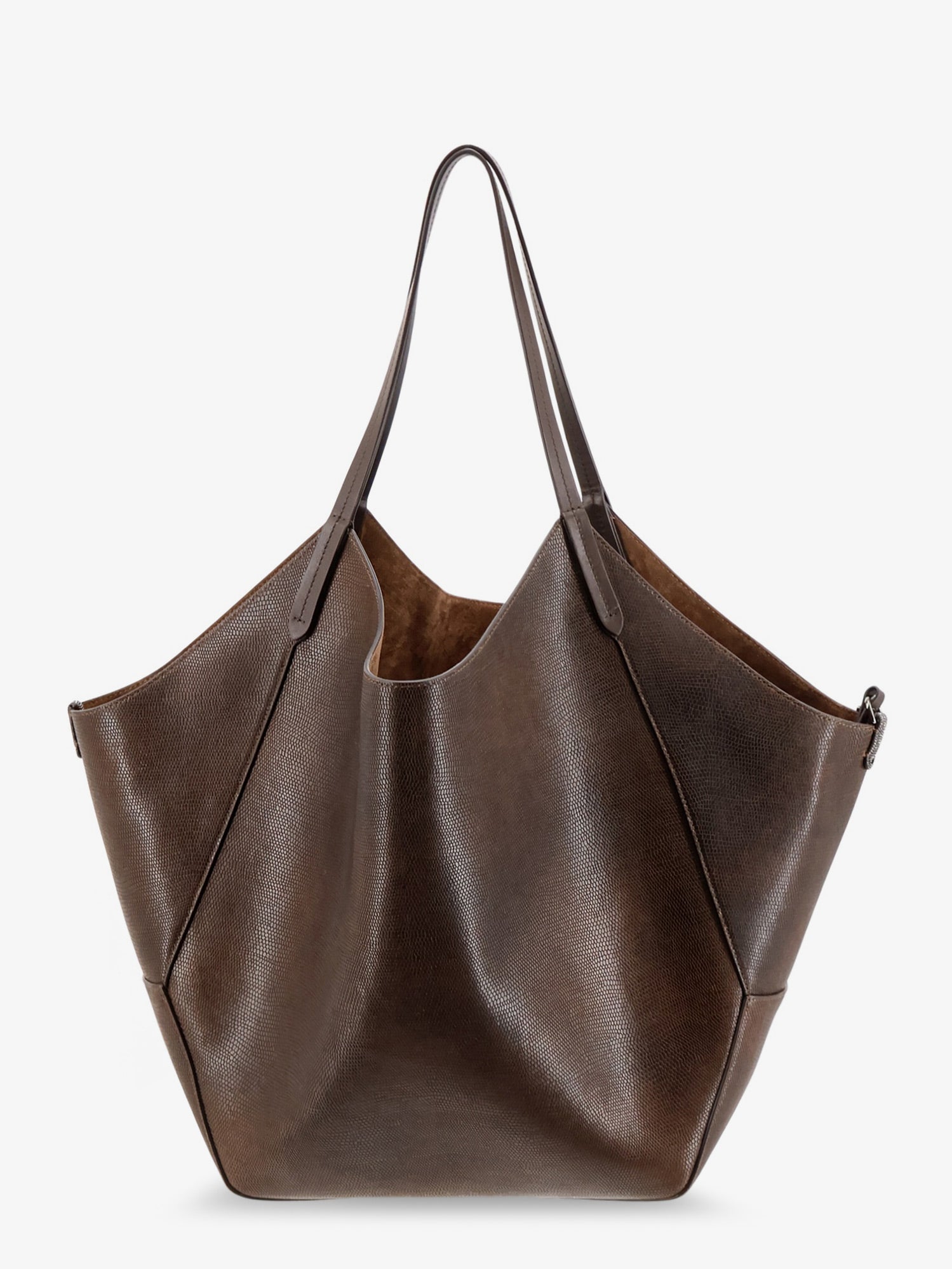 BRUNELLO CUCINELLI Brunello Cucinelli Women Leather Shopping Bag With Side Monili Detail