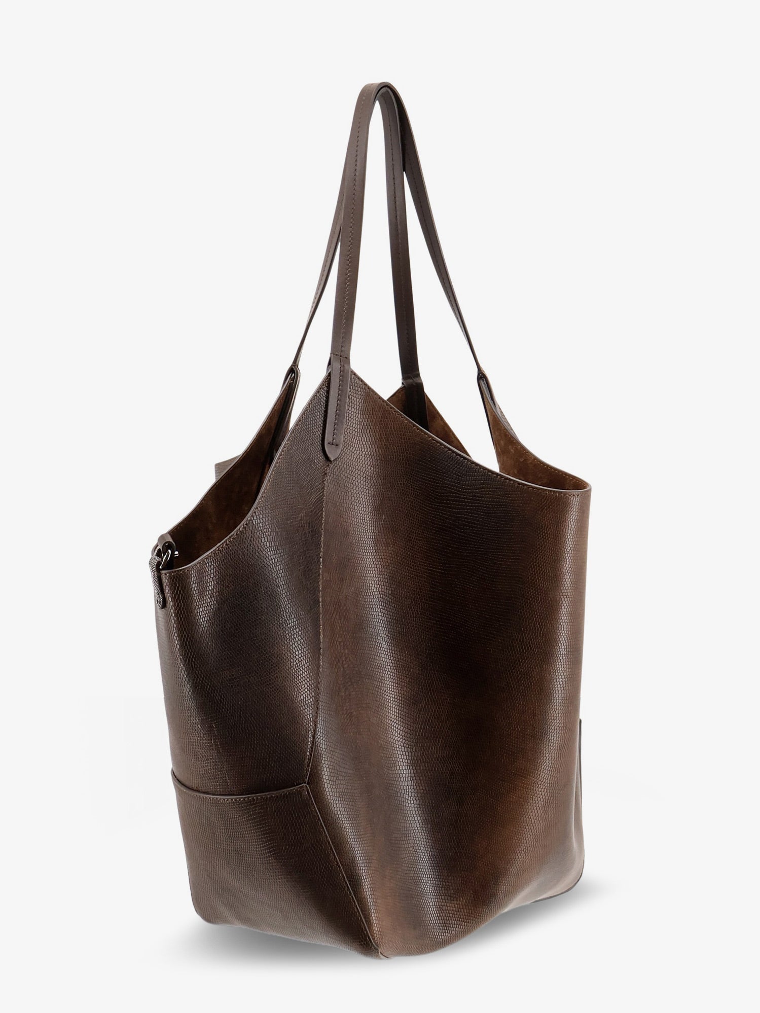 BRUNELLO CUCINELLI Brunello Cucinelli Women Leather Shopping Bag With Side Monili Detail