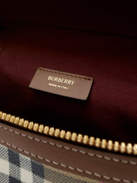 BURBERRY Burberry Women Vanity Mini Coated Canvas Handbag With Check Motif