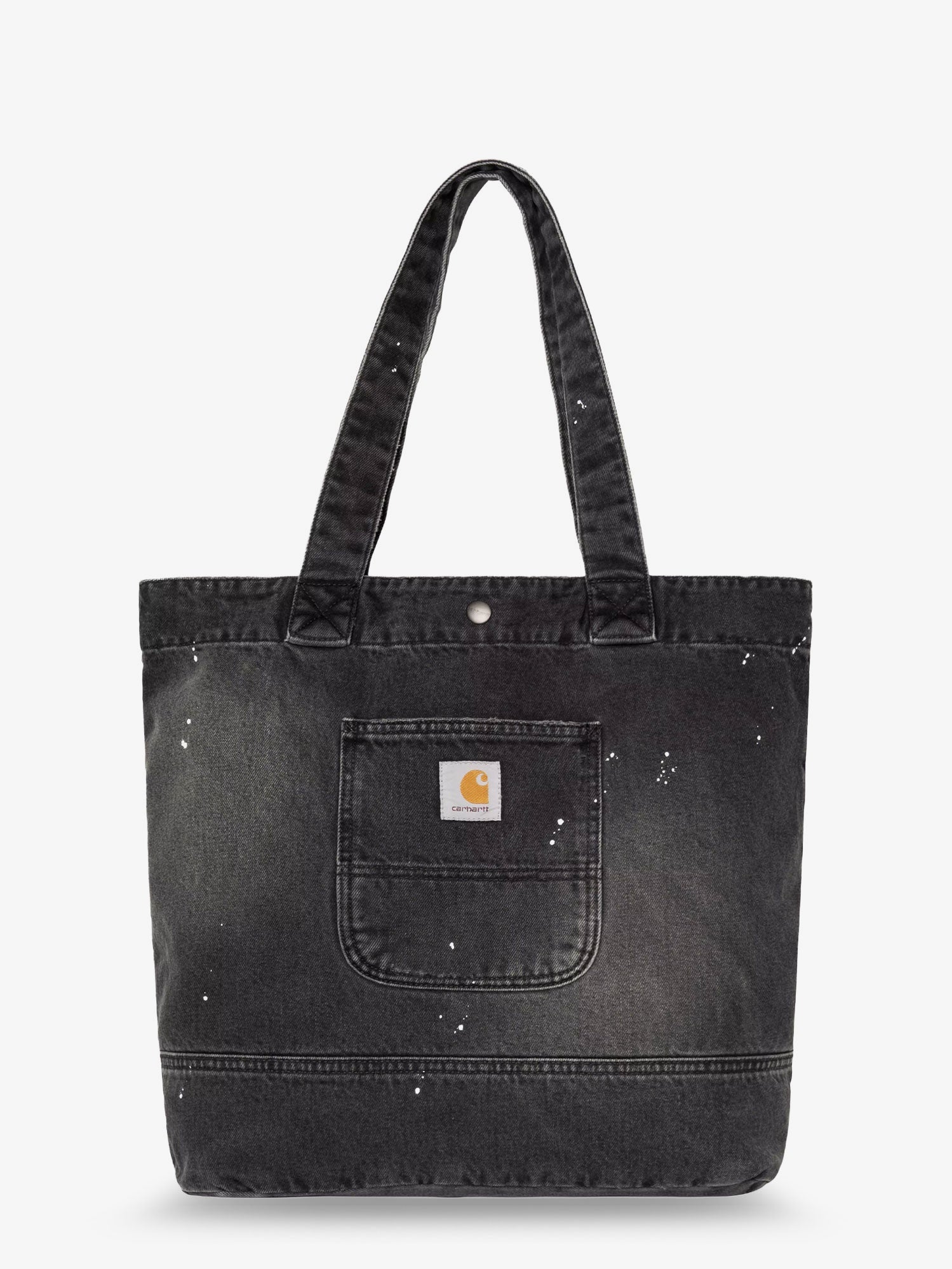 CARHARTT WIP Carhartt Wip Men Used-Effect Black Denim Shopping Bag