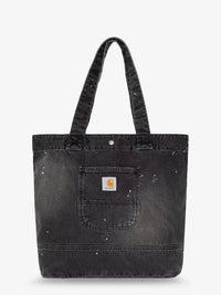 CARHARTT WIP Carhartt Wip Men Used-Effect Black Denim Shopping Bag