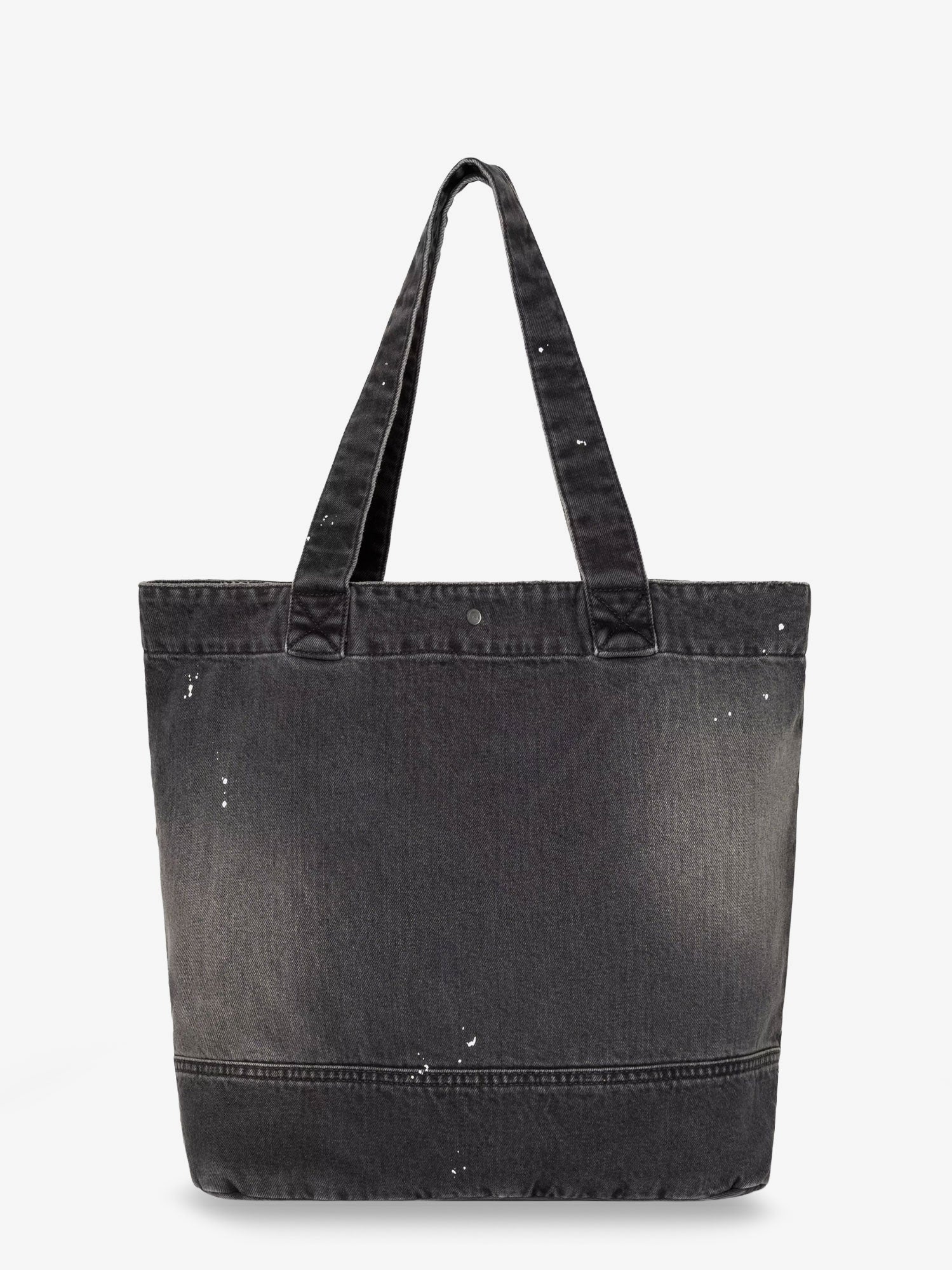 CARHARTT WIP Carhartt Wip Men Used-Effect Black Denim Shopping Bag