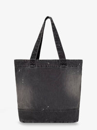 CARHARTT WIP Carhartt Wip Men Used-Effect Black Denim Shopping Bag