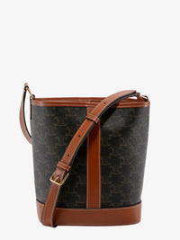 Celine Women Triomphe Coated Canvas Bucket Bag