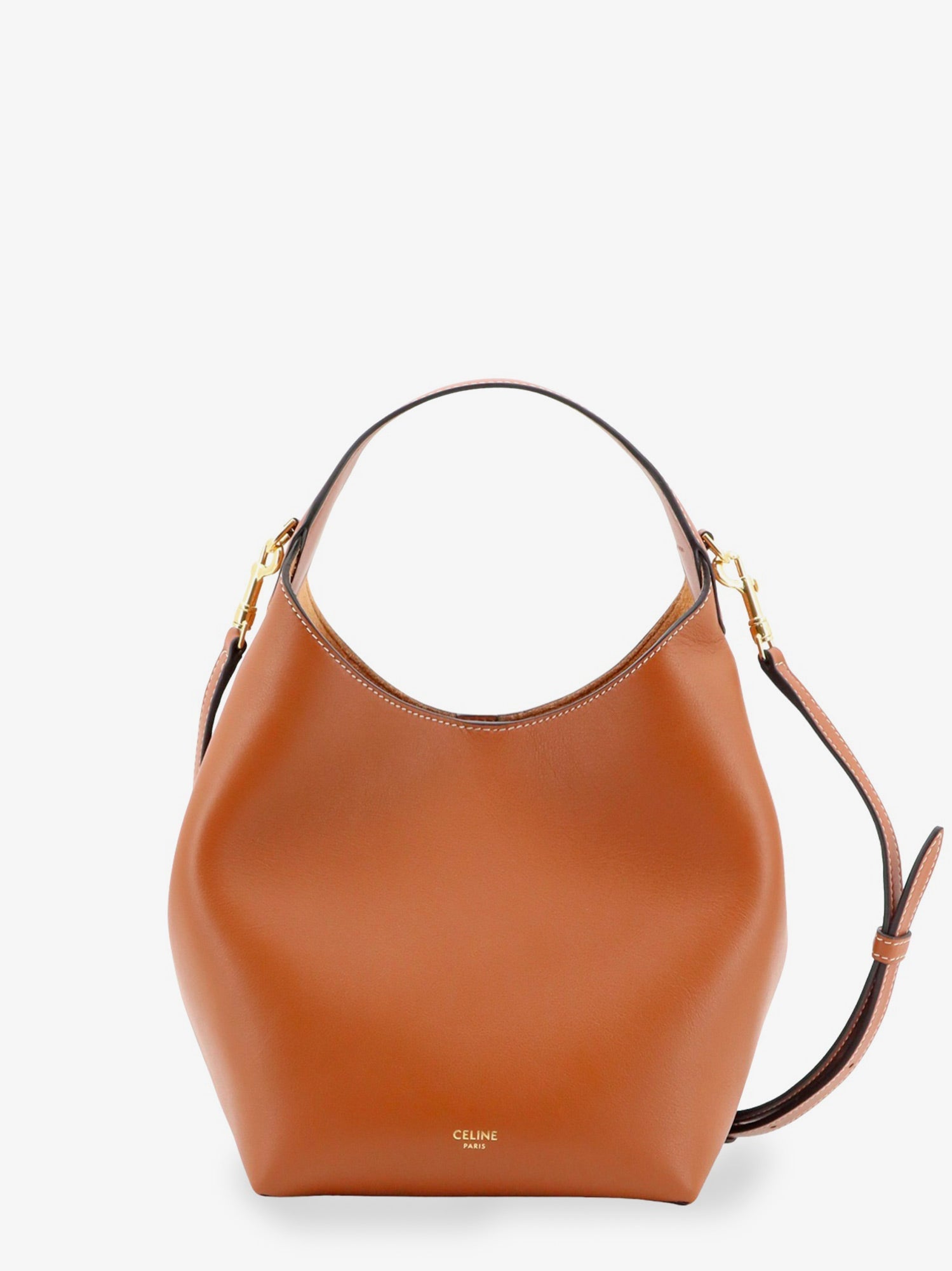CELINE Celine Women Leather Crossbody Bag With Logo Lettering On The Bottom