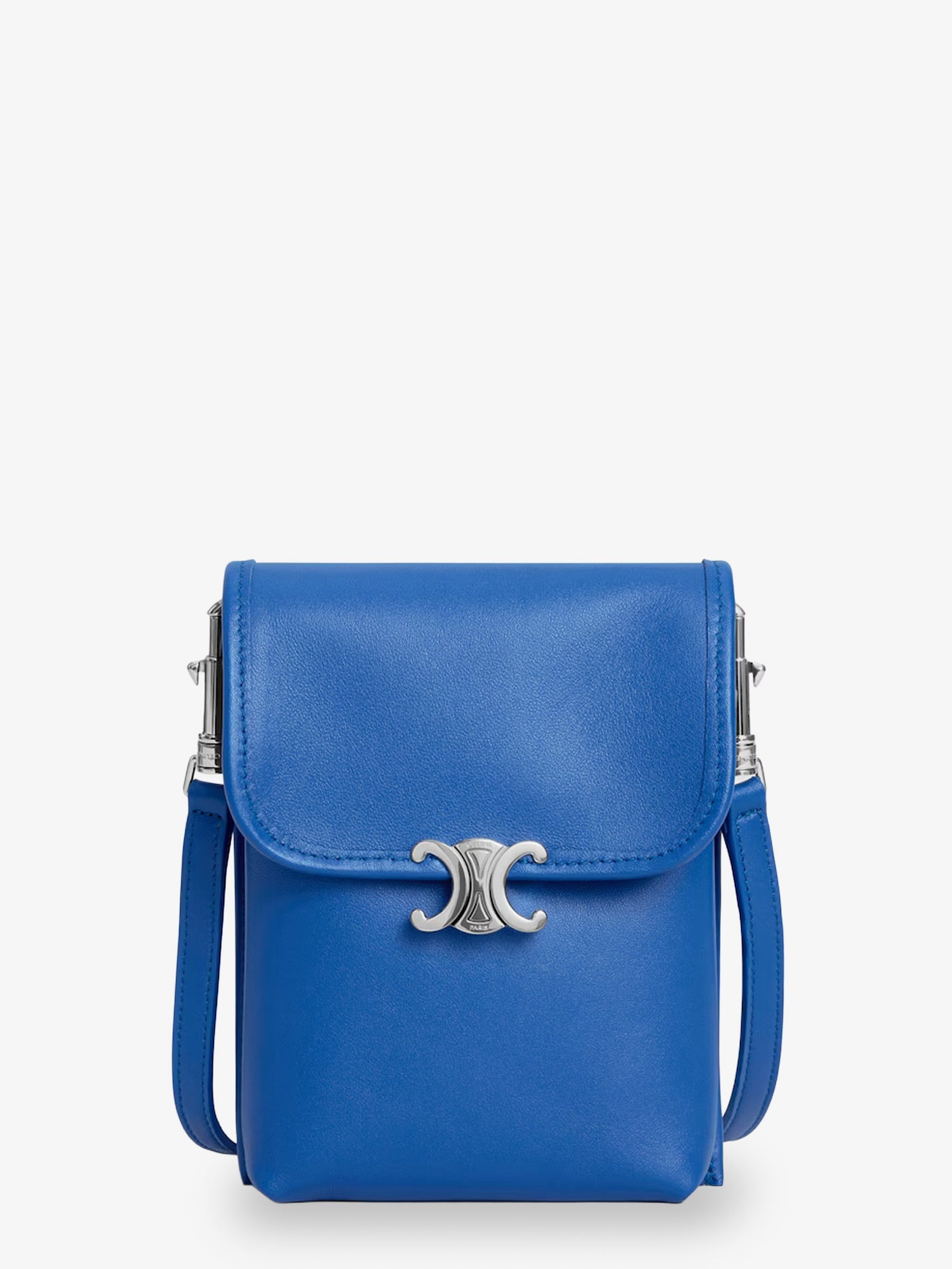 CELINE Celine Men Soft Triomphe Leather Shoulder Bag