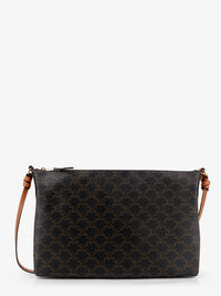 Celine Women Duo Triomphe Canvas Shoulder Bag
