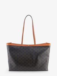 CELINE Celine Women Medium Cabas Triomphe Canvas Shoulder Bag