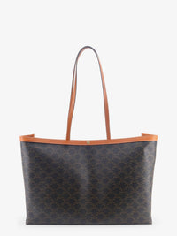 CELINE Celine Women Medium Cabas Triomphe Canvas Shoulder Bag