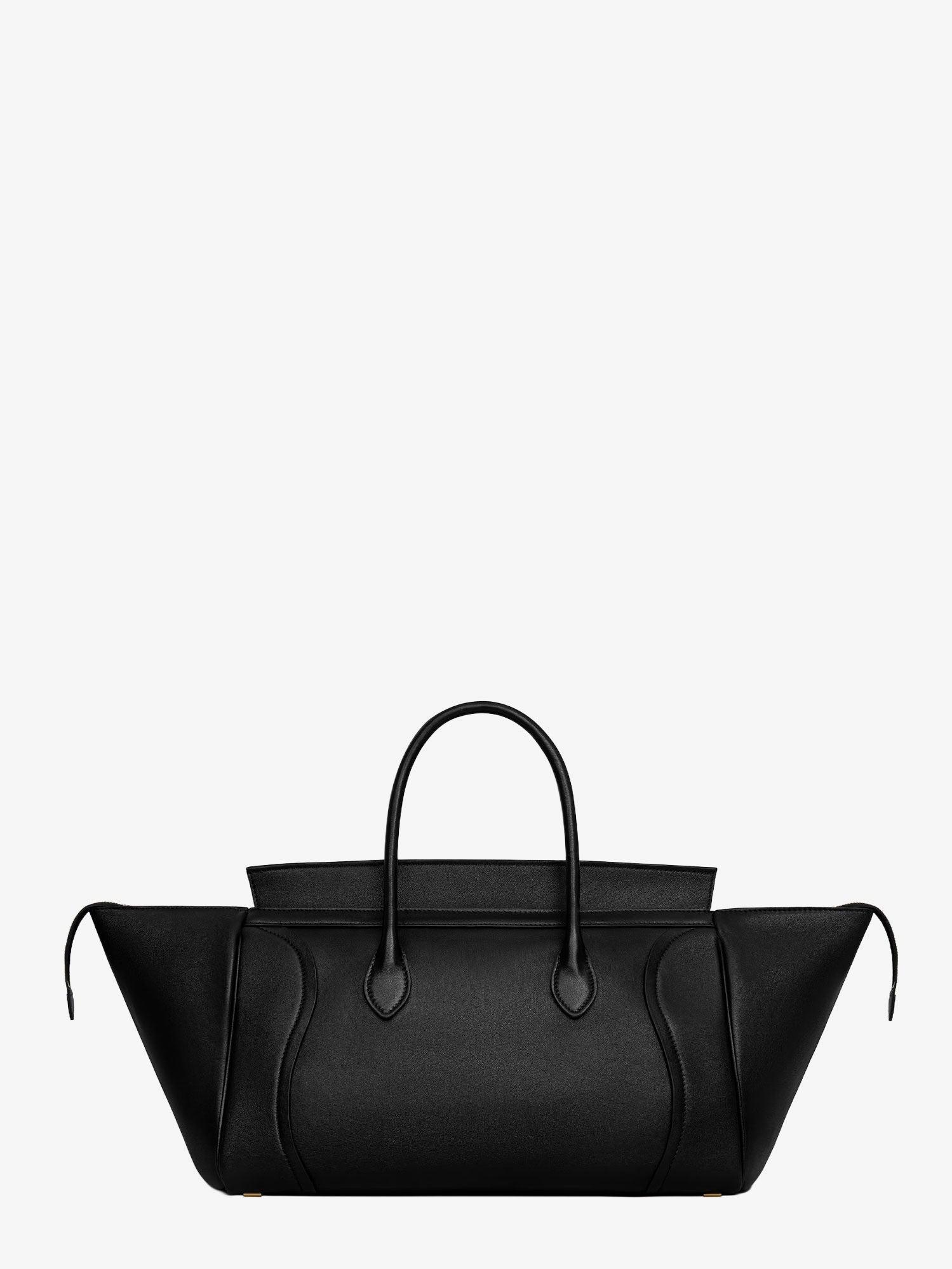 CELINE Celine Women Luggage Leather Handbag With Logo Lettering On The Front