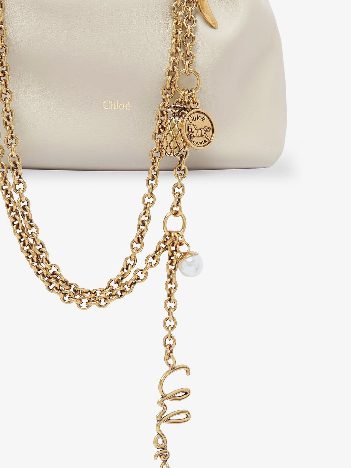 Chloe' Women Chloe Icons Mini Leather Crossbody Bag