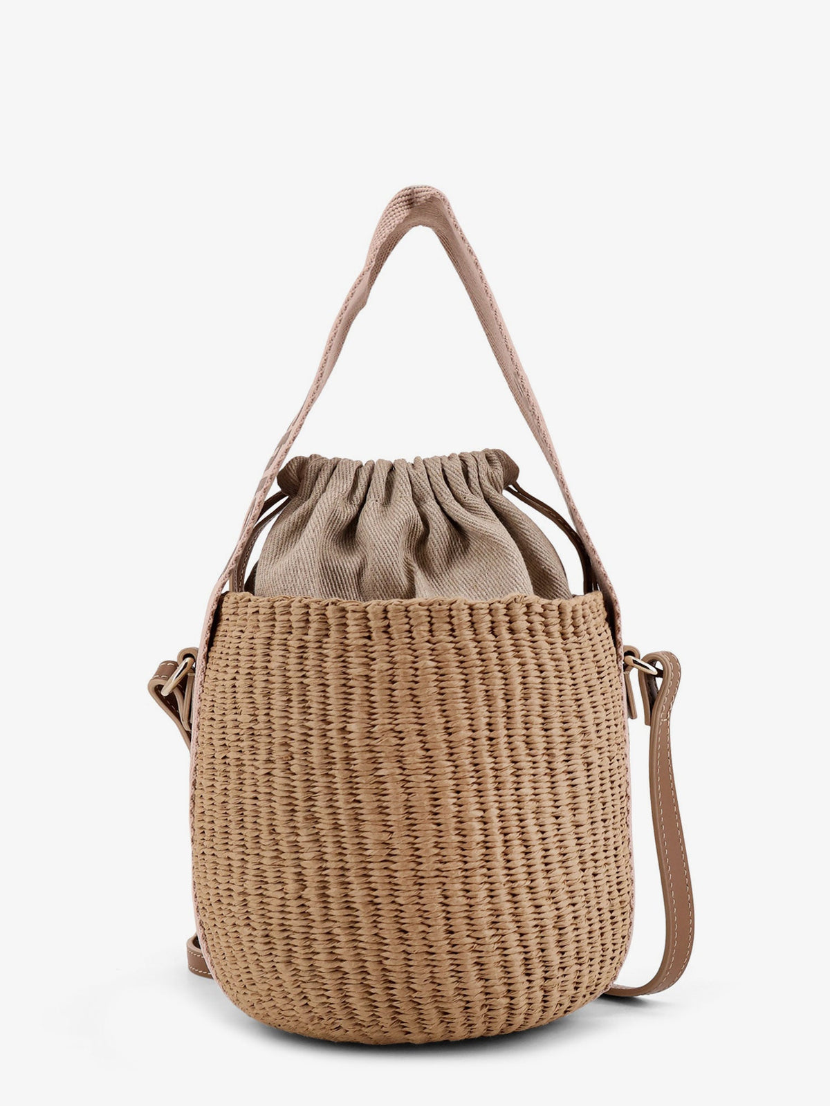 Chloe' Women Woody Raffia Bucket Bag