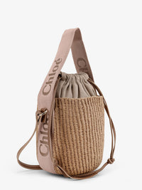 Chloe' Women Woody Raffia Bucket Bag