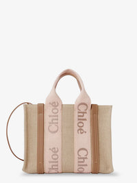 Chloe' Women Woody Linen Canvas And Leather Crossbody Bag