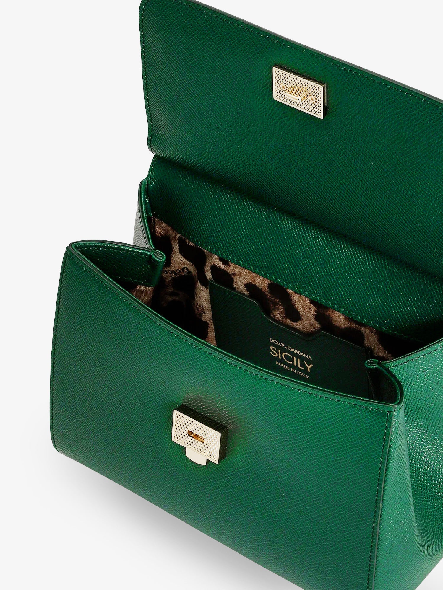 Dolce & Gabbana Women Sicily Leather Crossbody Bag