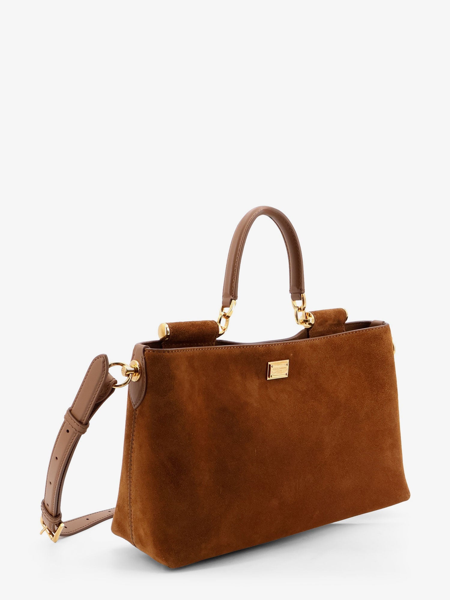 Dolce & Gabbana Women Vittoria Suede Crossbody Bag